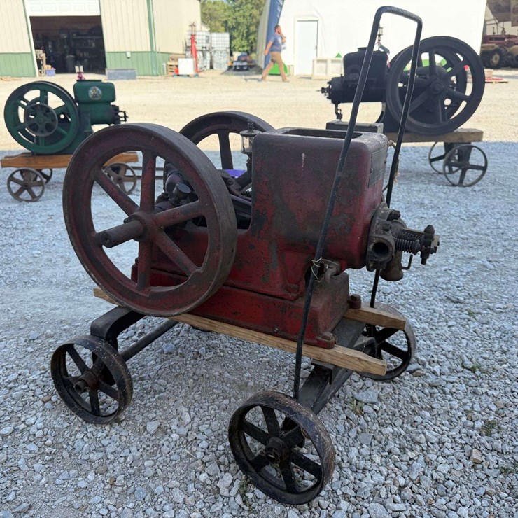 Fuller & Johnson 2 HP Hit & Miss Engine on Truck Cart