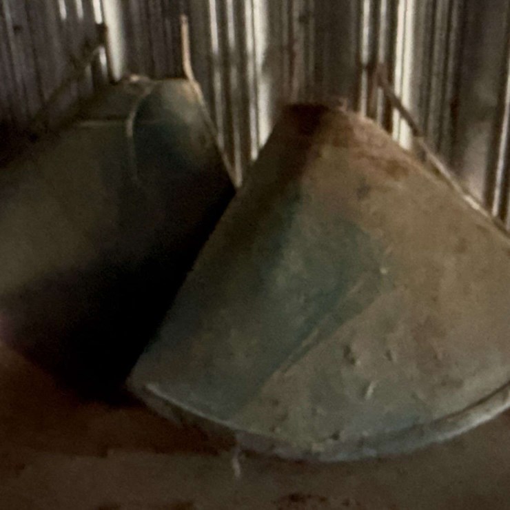 Pair of Oliver Tractor Rear Fenders – original, with mounting brackets.