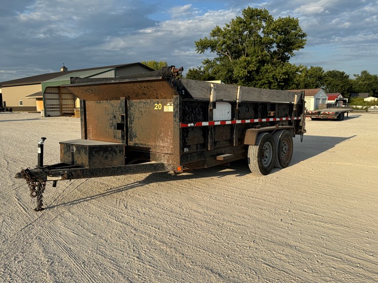 #1645-•-2011-griffin-14ft-bumper-hitch-dump-trailer-image-2