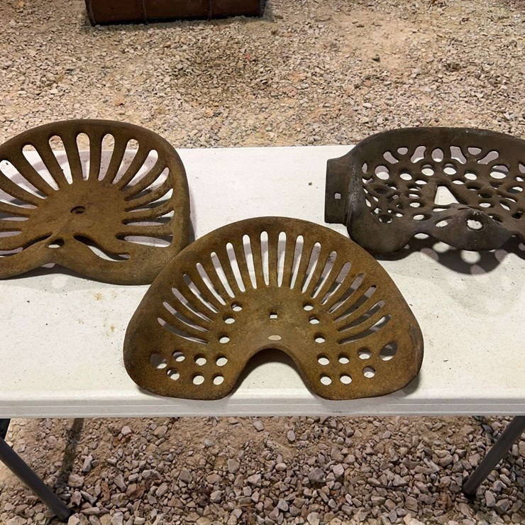 (3) Cast Iron Seats