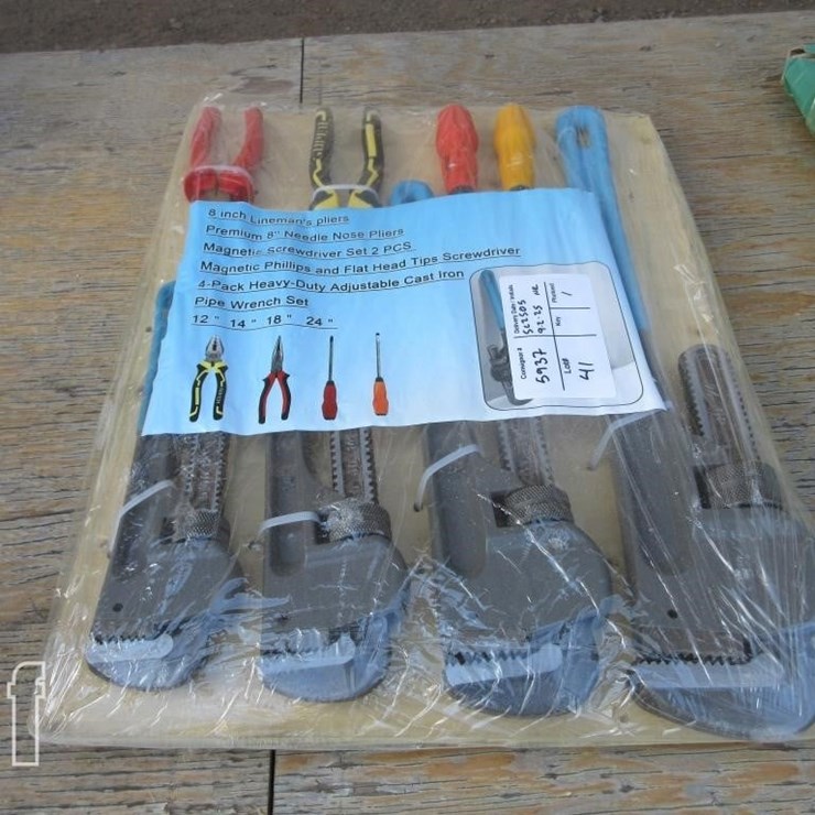 TOOL SET, 8" LINEMAN'S PLIERS, 8" NEEDLE NOSE PLIE