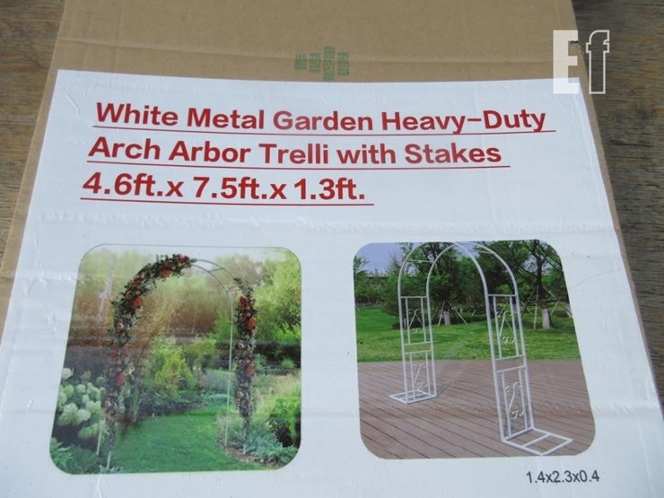 4.6'-x-7.5'-x-1.3'-arch-arbor-trelli,-white,-hd-me-image-3