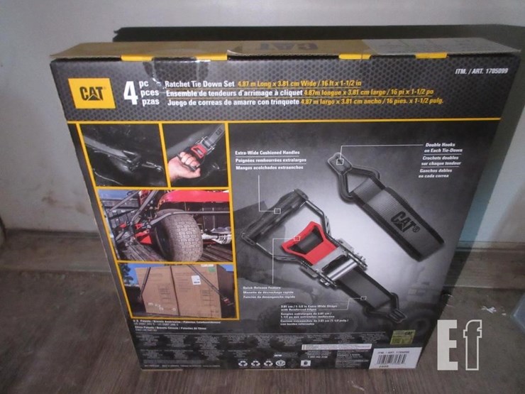 (4)-16'-x-1/2"-cat-ratchet-straps,-3,300#-break-st-image-2