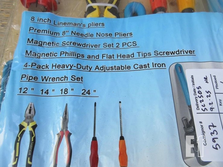 tool-set,-8"-lineman's-pliers,-8"-needle-nose-plie-image-4