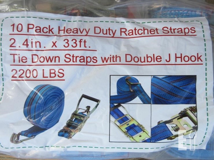 2.4"-x-33'-hd-1-ton-ratchet-straps,-double-j-hooks-image-4