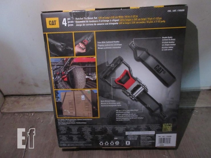 (4)-16'-x-1/2"-cat-ratchet-straps,-3,300#-break-st-image-2