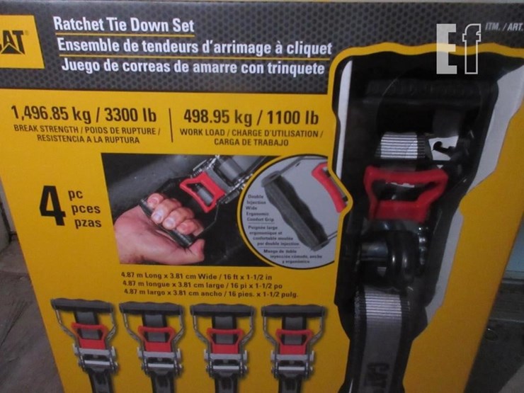 (4)-16'-x-1/2"-cat-ratchet-straps,-3,300#-break-st-image-3