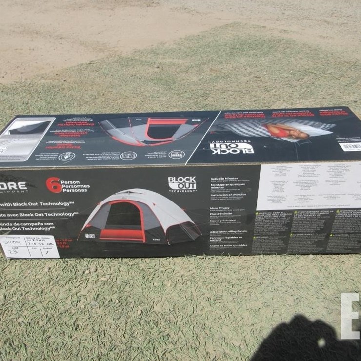 CORE EQUIPMENT 6-PERSON TENT, 11' X 9' X 5.5', BLO