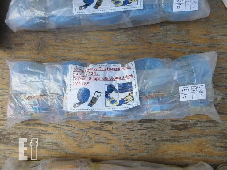 2.4"-x-33'-hd-1-ton-ratchet-straps,-double-j-hooks-image-1