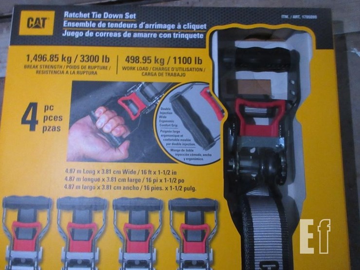(4)-16'-x-1/2"-cat-ratchet-straps,-3,300#-break-st-image-3