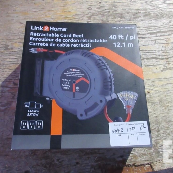 UNUSED LINK 2 HOME ELECTRICAL CORD & REEL, 50'