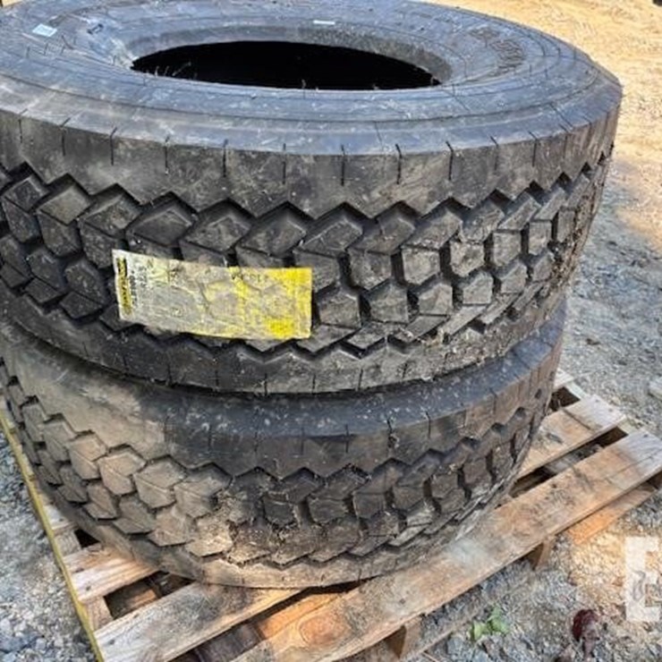 (2) NEW 425/65R22.5 STEER TIRES