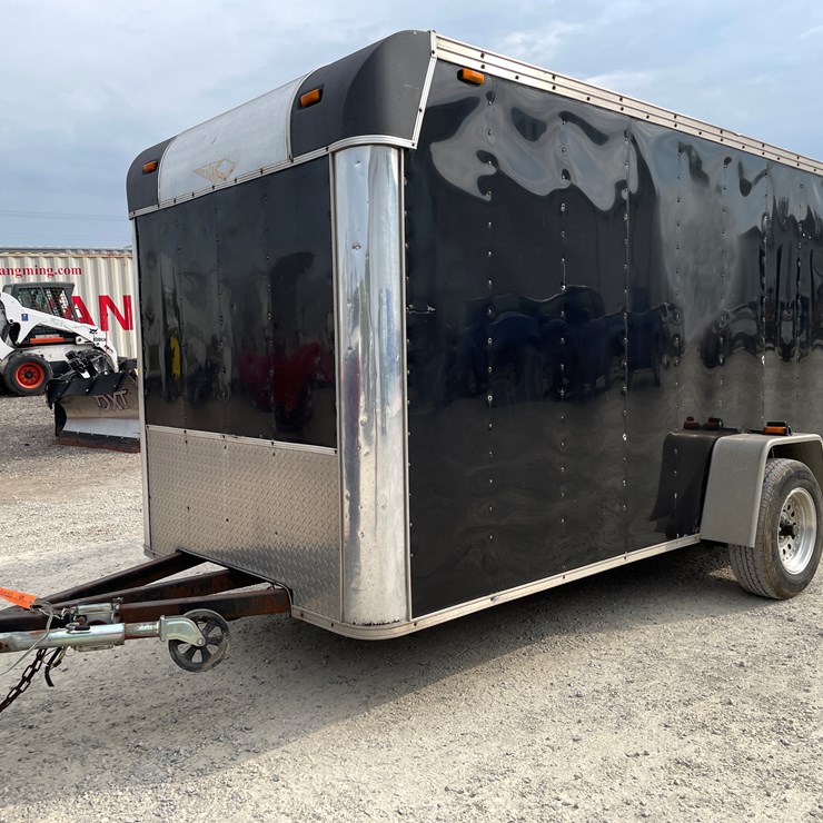 #1028 • 12' Single Axle Enclosed Trailer (No Title)