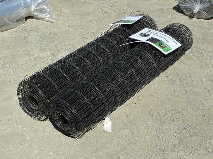 black-vinyl-coated-lawn-fence-qty-2-image-1