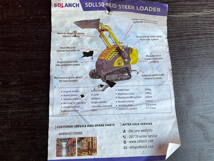 #1003-•-unused-sdll50-mini-skid-steer-image-1