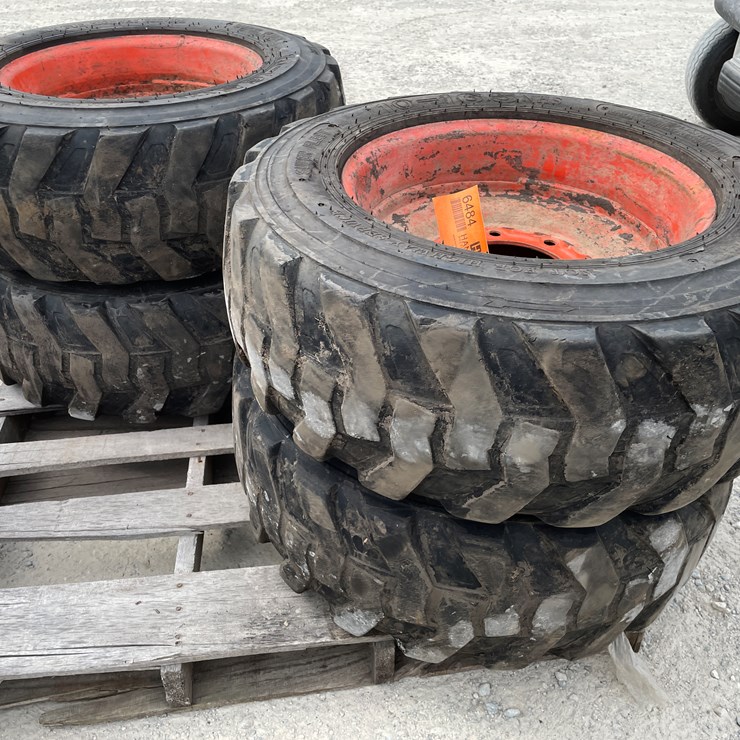 #6484 • (4) Skidsteer Tires and Rims