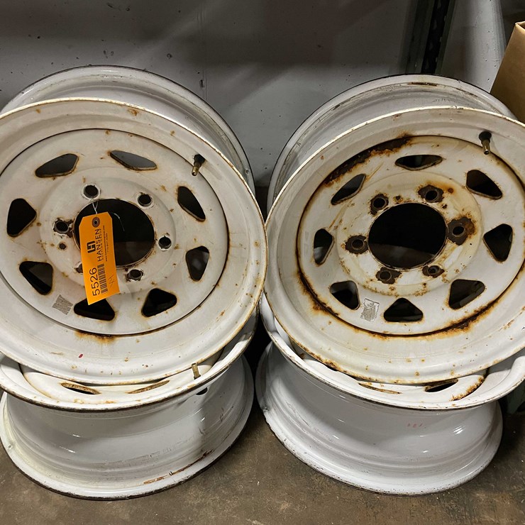 #5526 • (4) 6 Lug Trailer Wheels (CW)