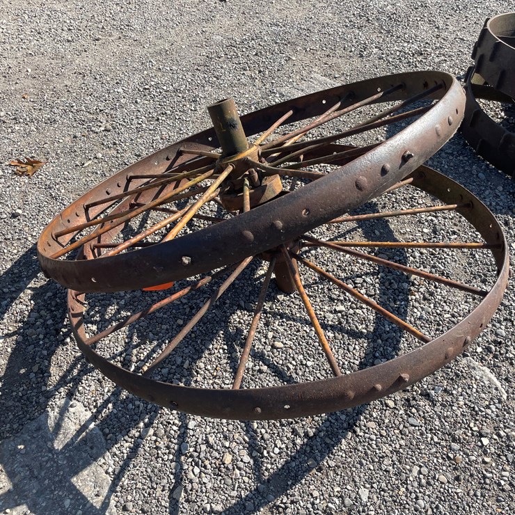 #6637 • (2) Spoked Iron Wheels