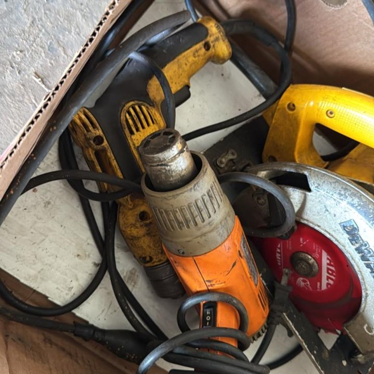 #155 • Electric Dewalt Skill Saw, Dewalt Drill & Heat Gun