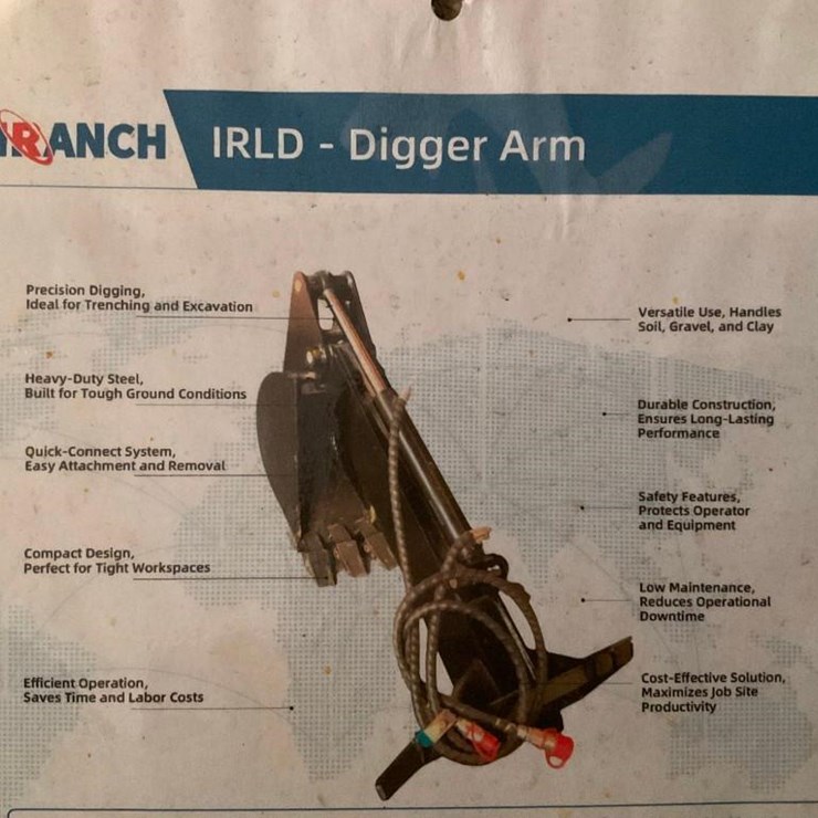 #2709 • Unused Mini Skid Steer Digger Arm