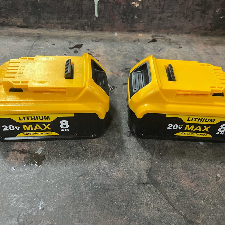 #5556 • (2) 20 Volt Dewalt Compatible Batteries (PR10)