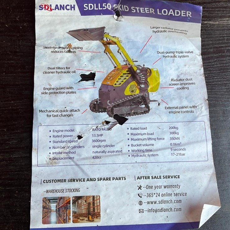 #1002 • Unused SDLL50 Mini Skid Steer