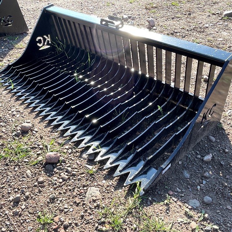 #8230 • New KC 72" Skid Steer Fine Skeleton Bucket