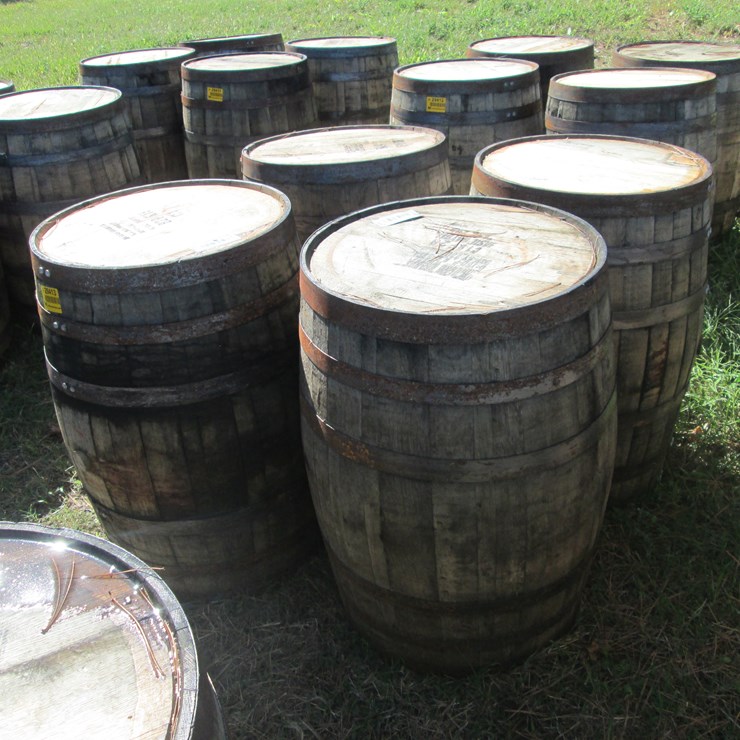 #29413 • Lot of (4) Whiskey Barrels