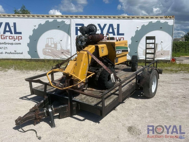 2015-vermeer-sc362-stump-grinder-with-2018-s/a-flatbed-trailer-image-1