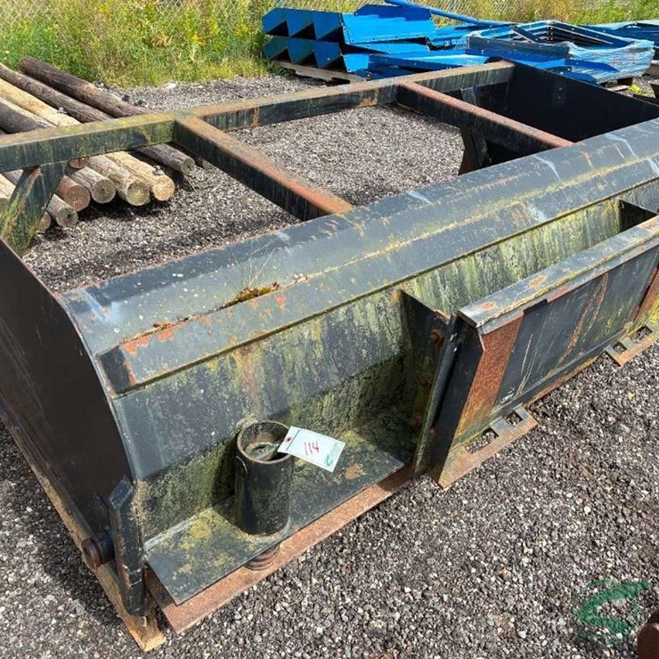 H&H 8ft push box for skid steer