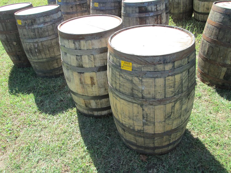 #29425-•-lot-of-(2)-whiskey-barrels-image-1