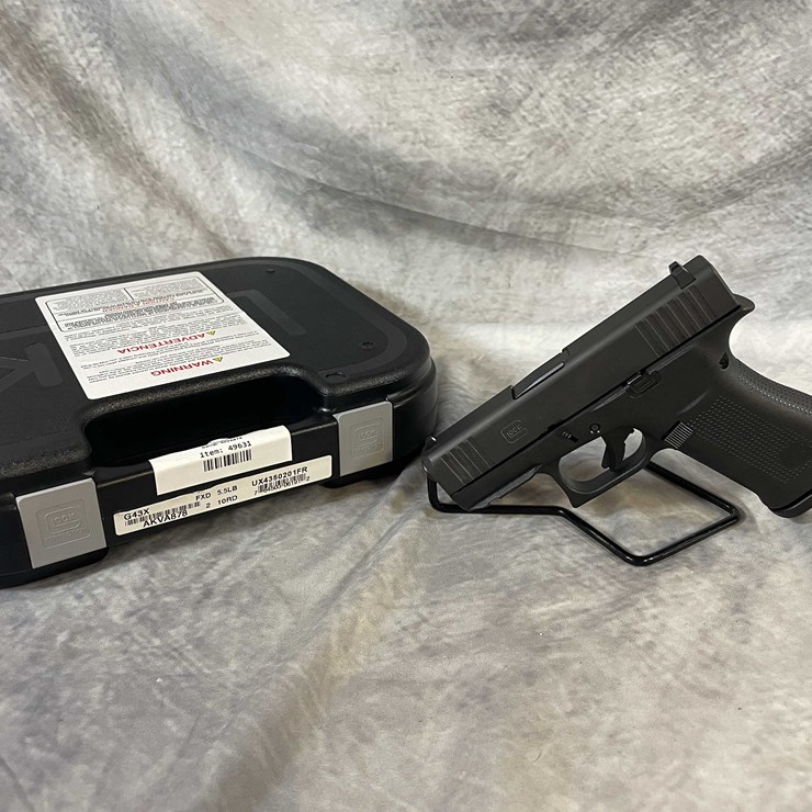 #4783 • Glock 43X 9mm Luger Pistol, SN: AKVA878