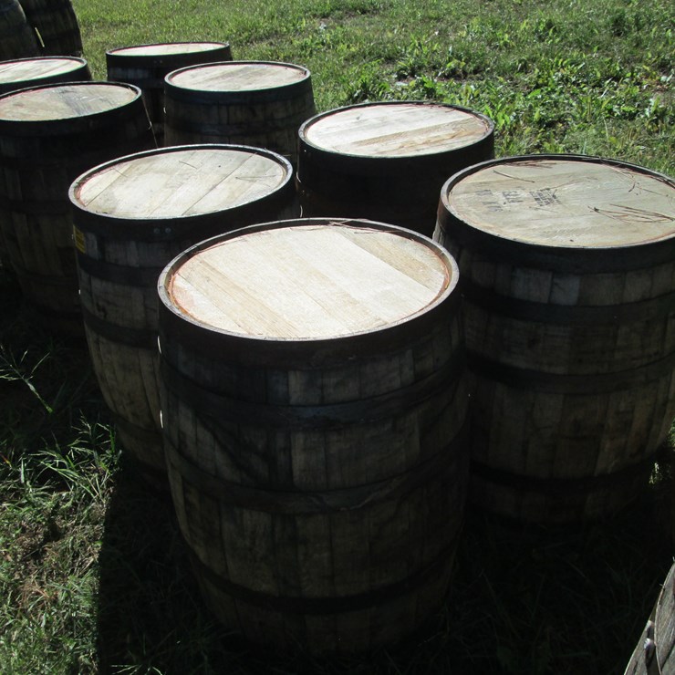 #29412 • Lot of (4) Whiskey Barrels