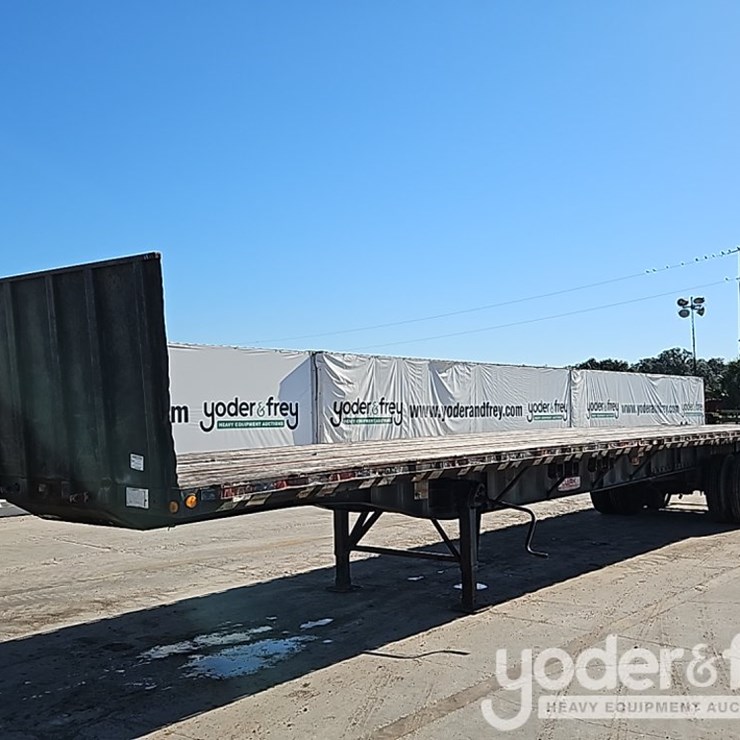 2004 Clark 45' Tandem Axle Flatbed Trailer, GVWR 66,500 LBS