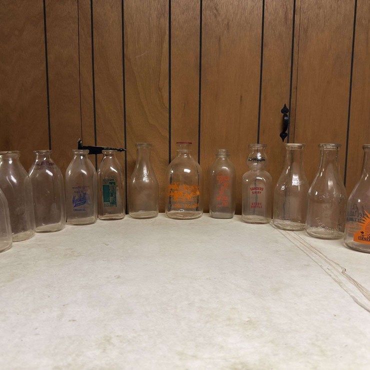 (12) Milk Bottles