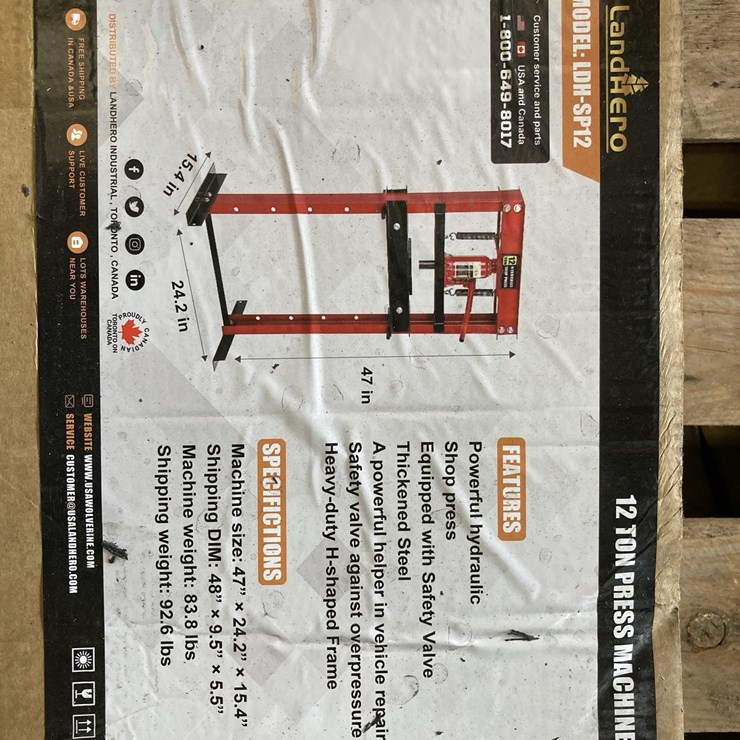 LAND HERO LDH-SP12 SHOP PRESS