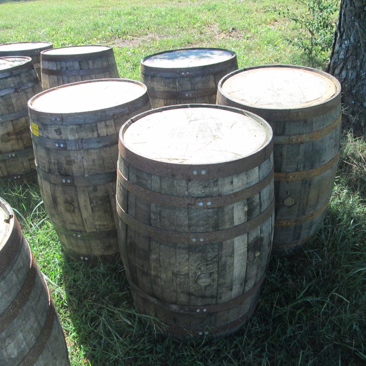 #29416 • Lot of (4) Whiskey Barrels