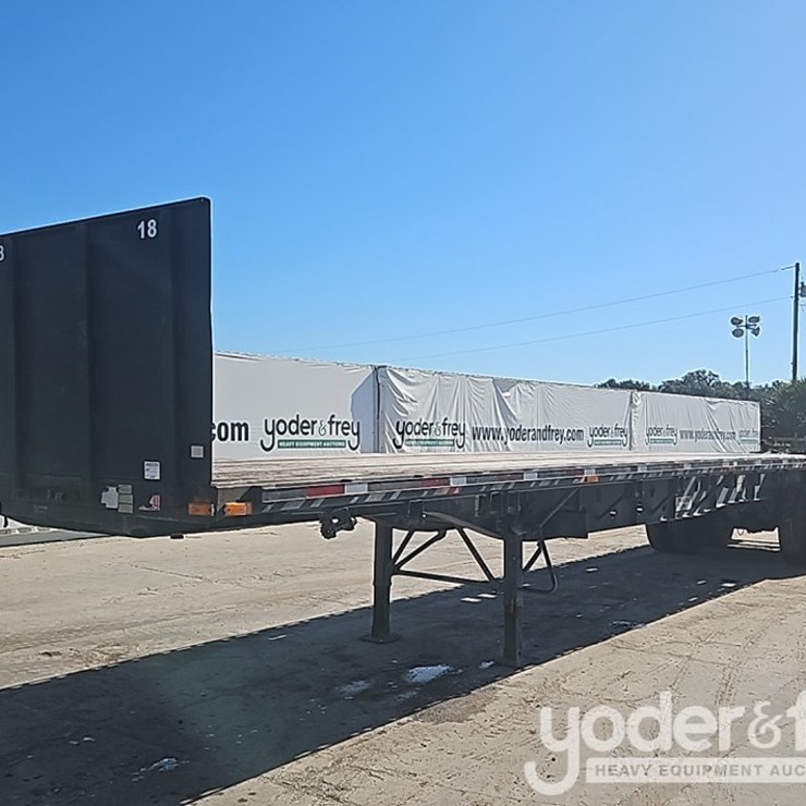 2006 Transcraft 45' Tandem Axle Flatbed Trailer, GVWR 80,000 LBS