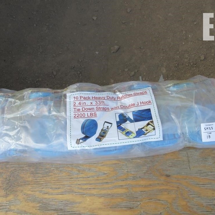 2.4" X 33' HD 1-TON RATCHET STRAPS