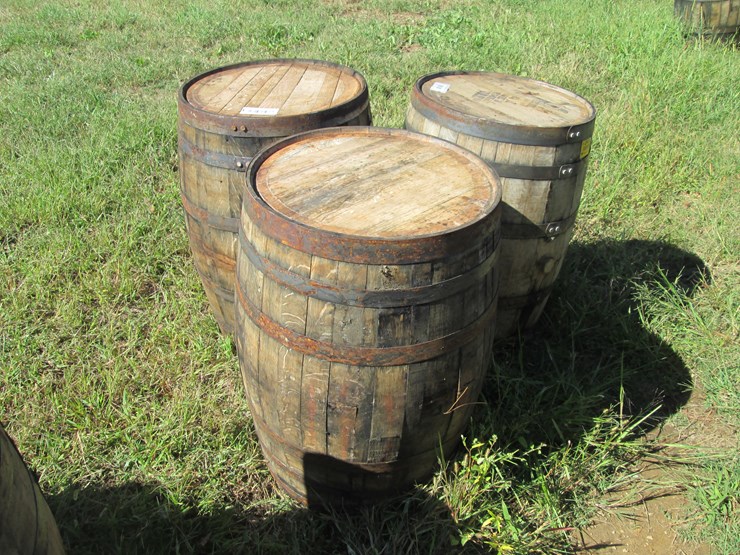 #29430-•-lot-of-(3)-whiskey-barrels-image-2