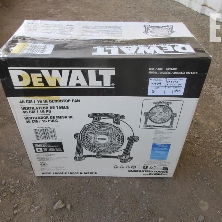 DEWALT 16" BENCH TOP FAN