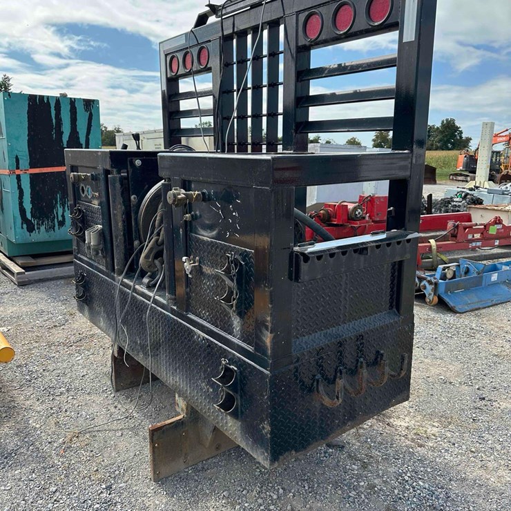Tractor Trailer Headache Rack W/ Ramsey Winch