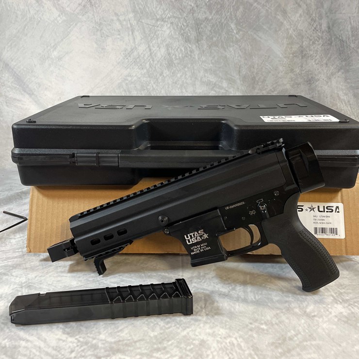 #4792 • Utas UT-9 Mini Machine 9mm Luger Pistol, SN: UT-24A005023