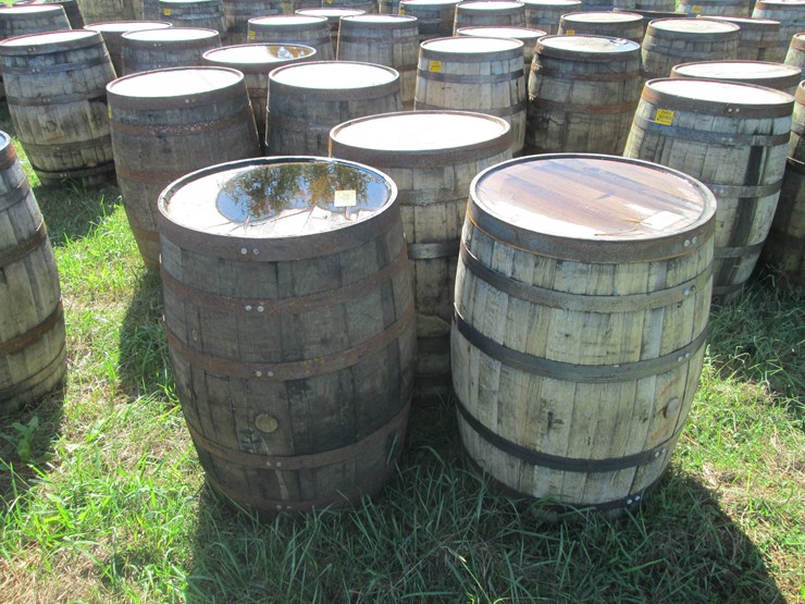 #29404-•-lot-of-(3)-whiskey-barrels-image-1