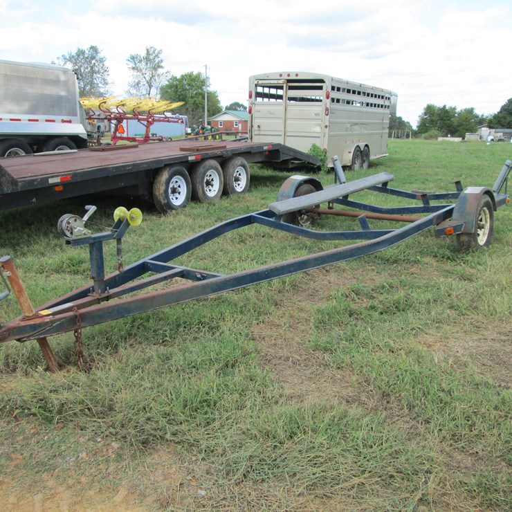 #29446 • Homemade 19' S/A Steel Boat Trailer