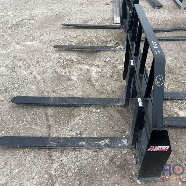 2025 Kivel 48in Forks and Frame Skid Steer Attachment