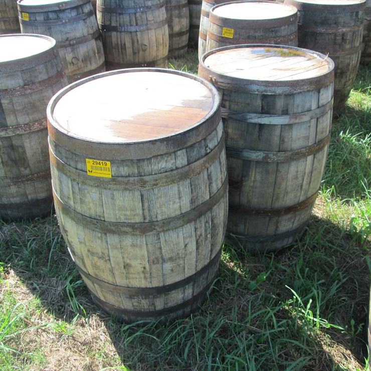 #29419 • Lot of (2) Whiskey Barrels