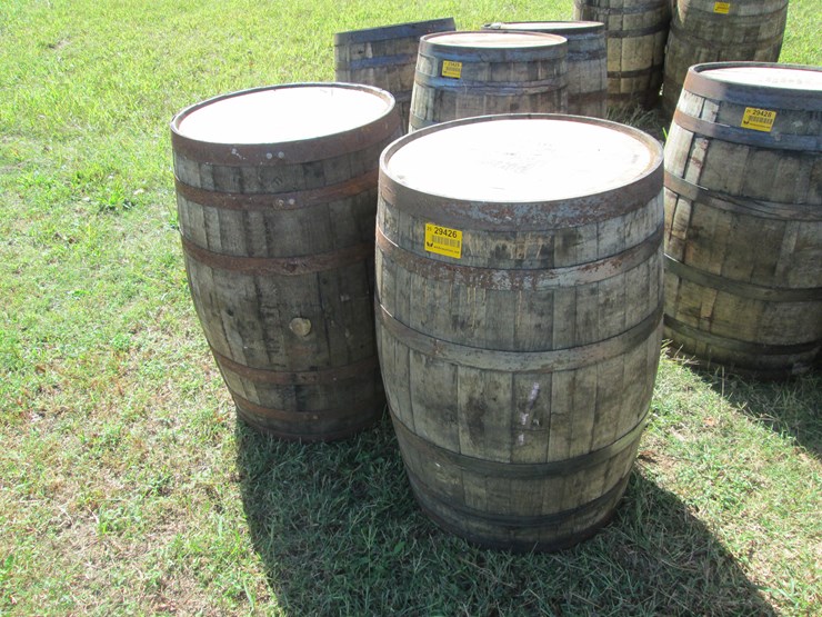 #29426-•-lot-of-(2)-whiskey-barrels-image-1