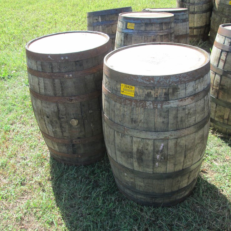 #29426 • Lot of (2) Whiskey Barrels