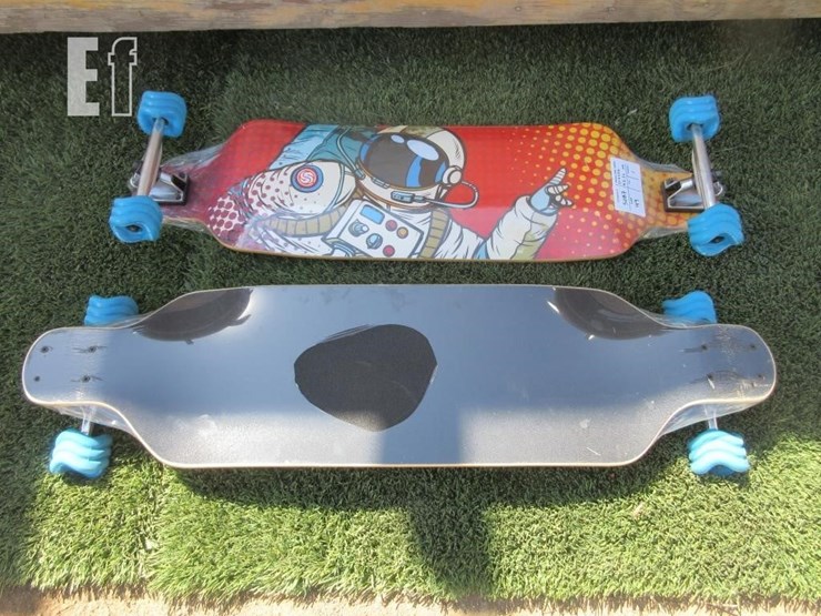 (2)-39"-x-10"-longboard-skate-boards-image-1